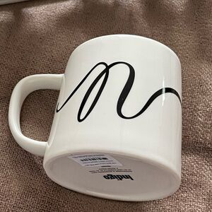 NWT Script Ceramic Mug with Letter/ Initial N